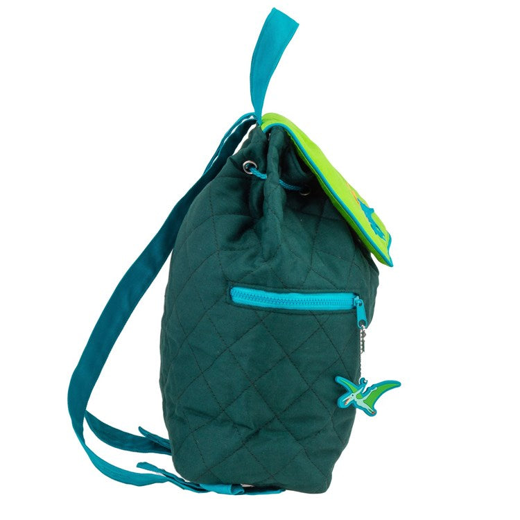 Stephen Joseph Quilted Backpack - Green Dino