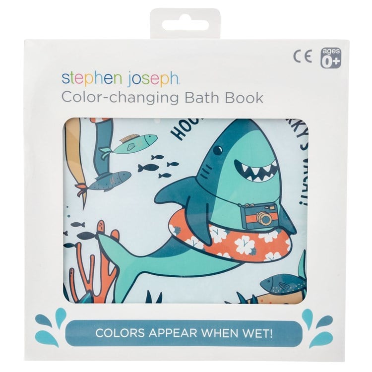 Stephen Joseph Color Changing Bath Book - Shark