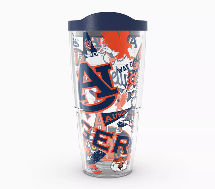 Tervis 24oz Classic Tumbler With Travel Lid - Auburn Tigers - All Over