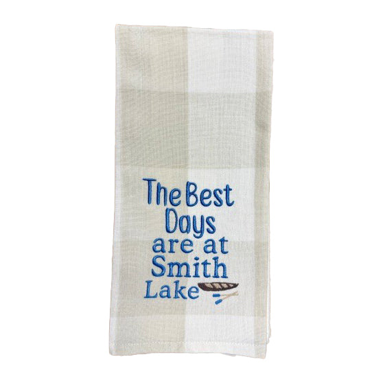 Hanging By A Thread Towel - Best Days at Smith Lake