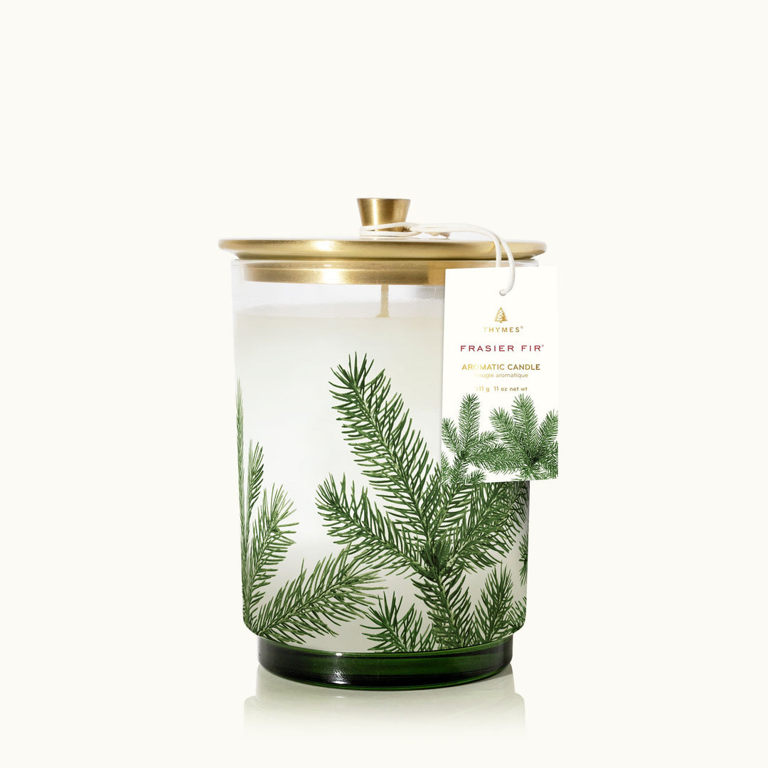 Thymes Medium Pine Needle Luminary - Frasier Fir 11.0 oz net wt / 311 g