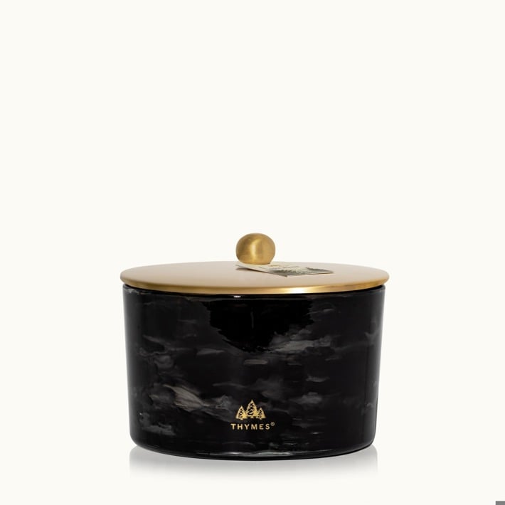Thymes Large Pouted Candle - Noir Woods 3-Wick 18 oz net wt / 510 g