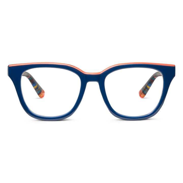 Peepers Trapeze Glasses - Navy