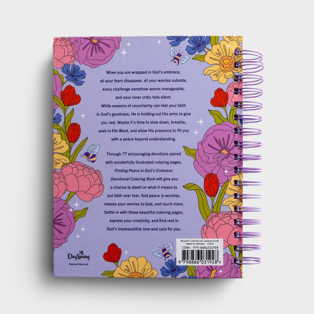 Finding Peace in God's Embrace: Devotional Coloring Book