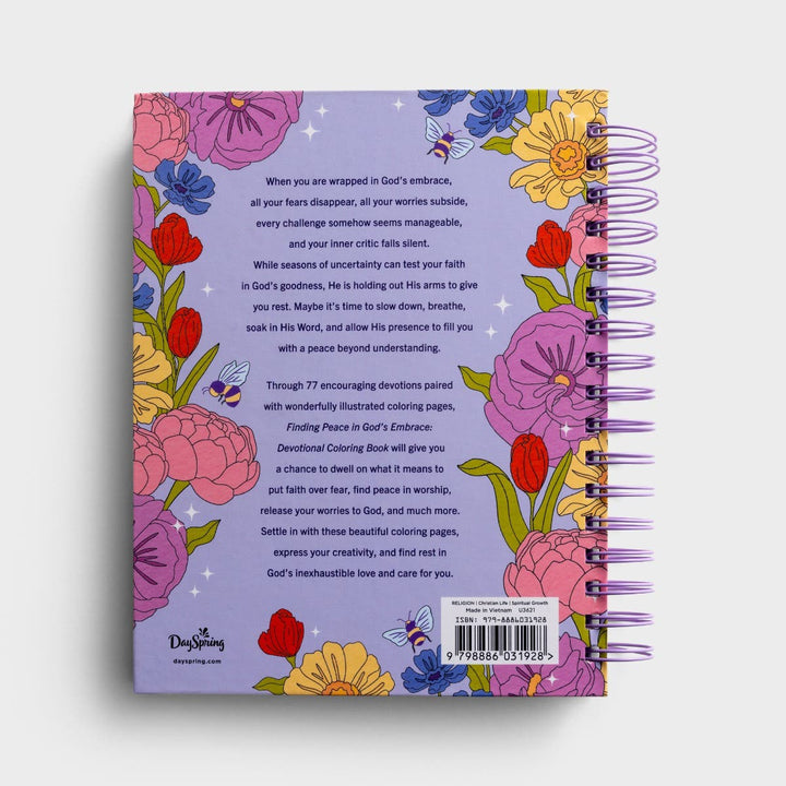 Finding Peace in God's Embrace: Devotional Coloring Book