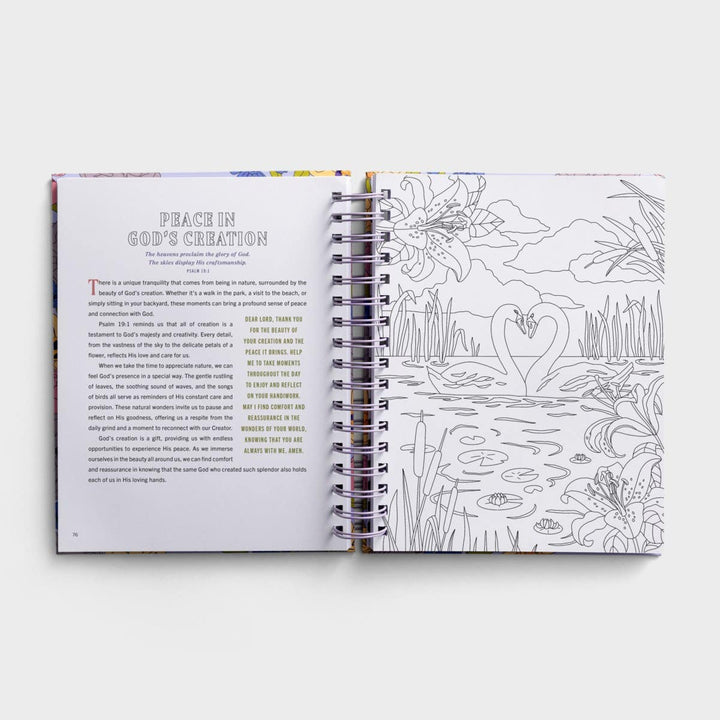 Finding Peace in God's Embrace: Devotional Coloring Book