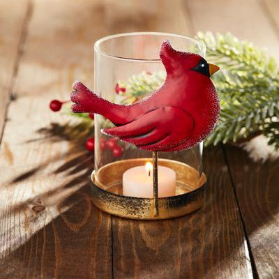 Mud Pie Cardinal Tealight Holder