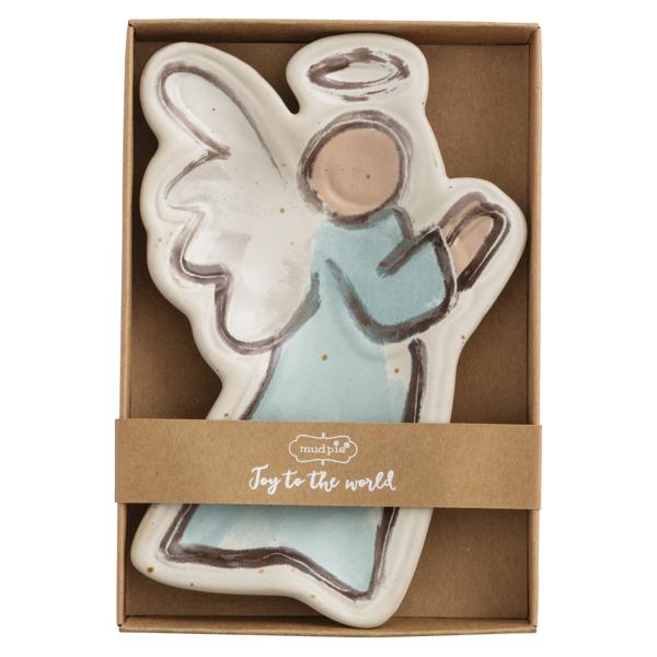 Mud Pie Angel With Cross Tidbit Dish