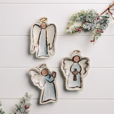 Mud Pie Angel With Cross Tidbit Dish