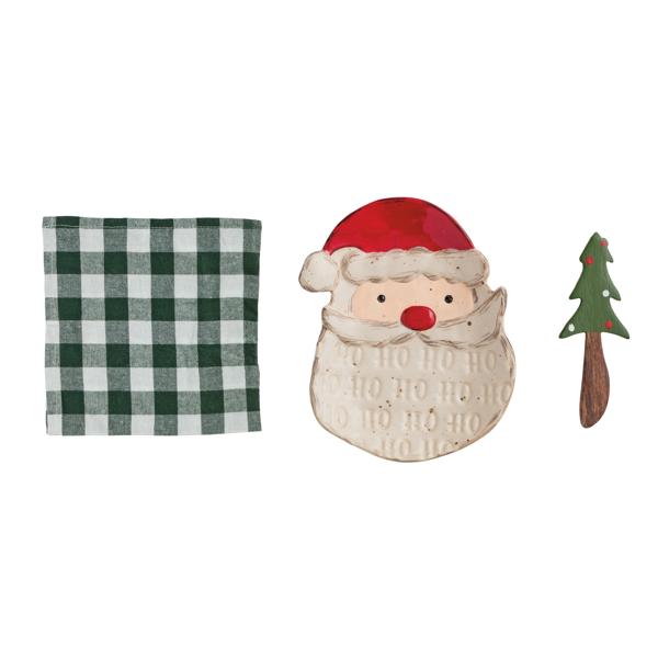 Mud Pie Santa Appetizer Set