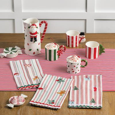 Mud Pie Wreath Handle Whimsical Mug