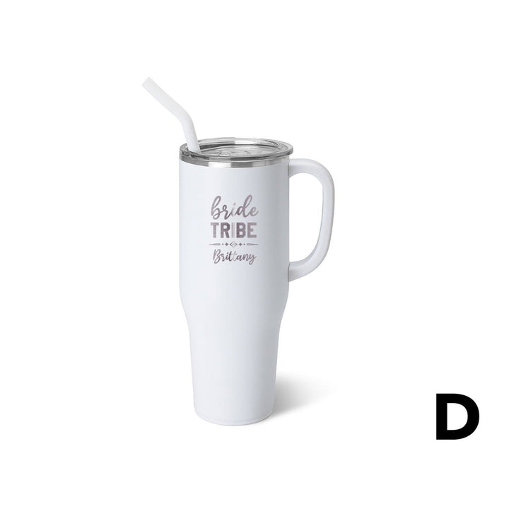 PGD Swig 40oz Tumbler Mug - White w/Personalization