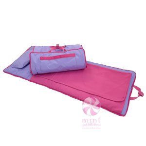 Mint Nap Roll w/Blanket - Lilac & Hot Pink
