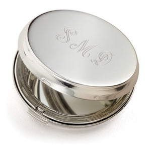 Round Hinged Compact Mirror