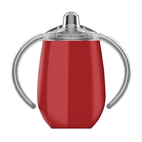 Red 9oz Stainless Steel Sippy Cup