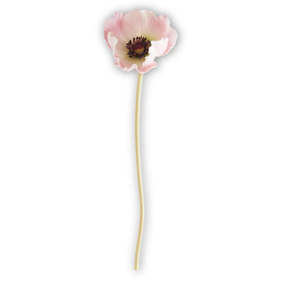 K & K Interiors Real Touch Mini Poppy Stem - Pink