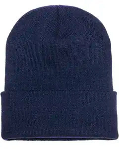 Yupoong Adult Cuffed Knit Beanie - Navy