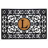 Rubber Doormat 24" x 36" with Letter (Round Letter 9")