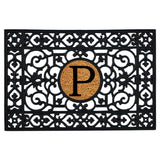 Rubber Doormat 24" x 36" with Letter (Round Letter 9")
