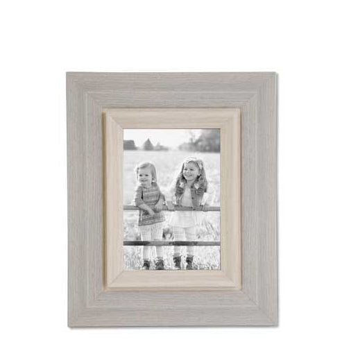 K & K Interiors Wooden Gray Photo Frame - 4 x 6