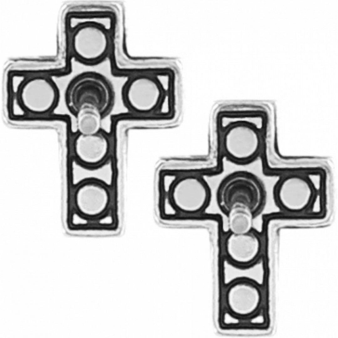 Brighton Starry Night Cross Mini Post Earrings