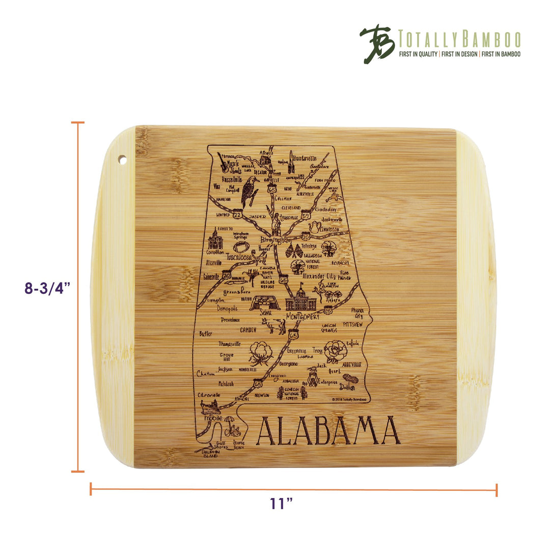 Totally Bamboo A Slice of Life Alabama Serving and Cutting Board