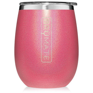 BrüMate Uncork'd Wine Tumbler - Glitter Pink