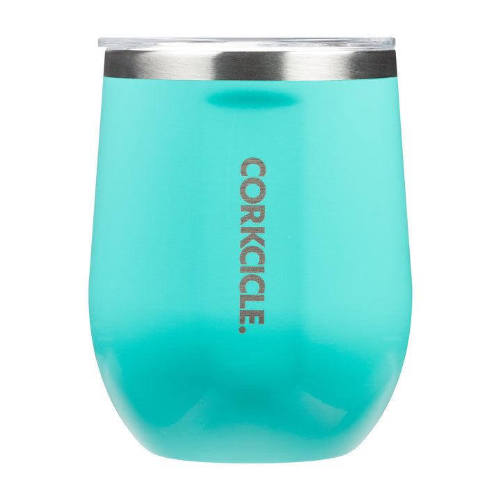 Corkcicle 12oz Stemless Gloss - Turquoise