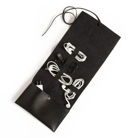 Brouk & Co Travel Cord Roll - Black