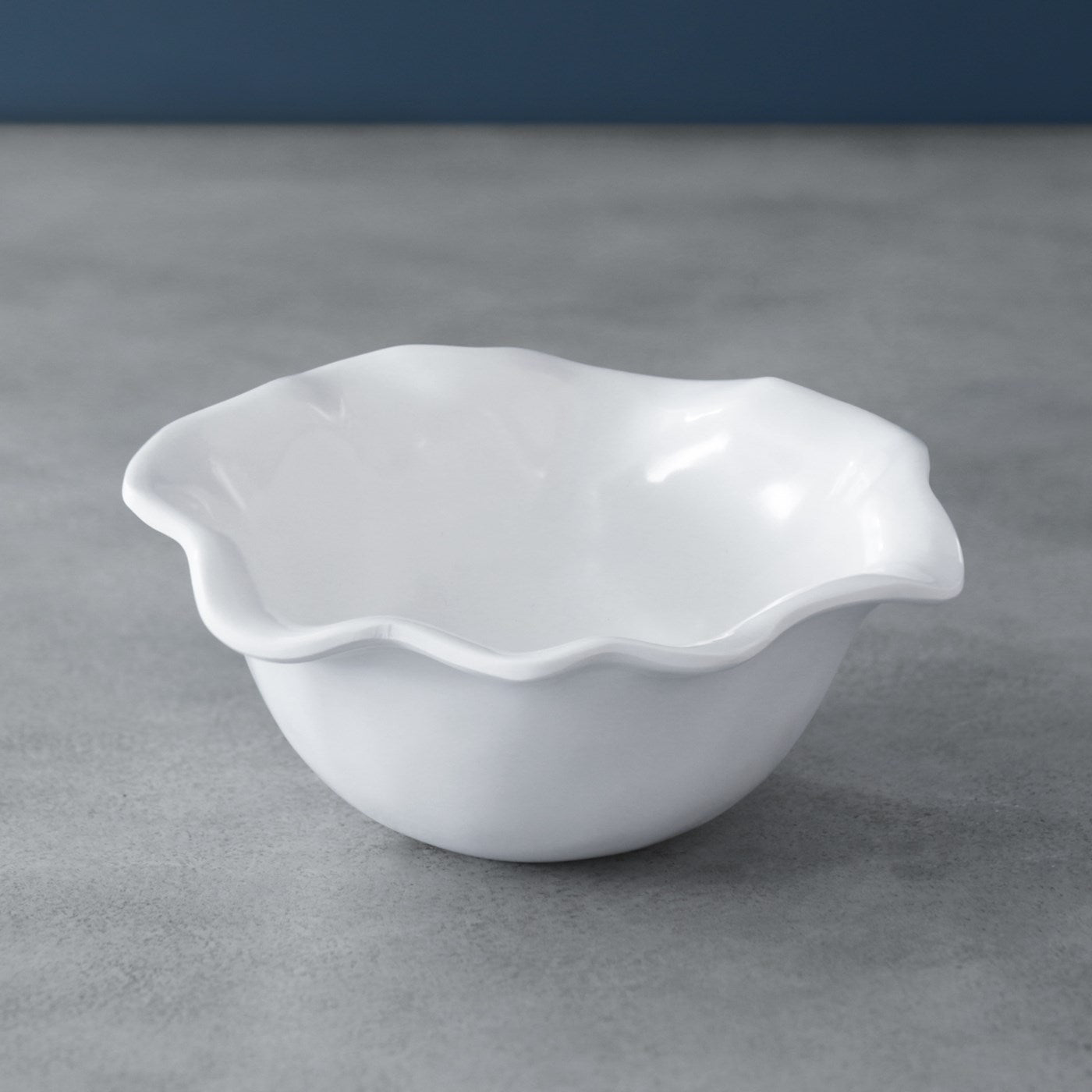 Vida Nube White Chip & Dip Platter - Luxury Melamine Serving Tray 14.5x14.5 Inches