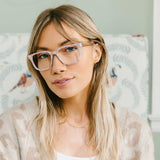 Peepers Harvest Glasses - Tan Marble/Wood