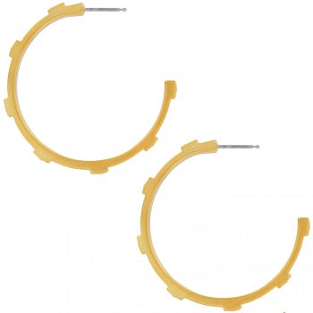 Brighton Meridian Zenith Station Hoop Earrings - Gold