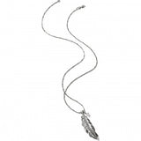 Brighton Contempo Ice Feather Convertible Reversible Necklace