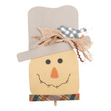 Glory Haus Scarecrow Welcome Wood Board Topper