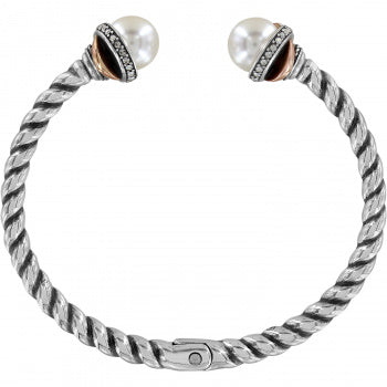 Brighton Neptune's Rings Pearl Open Hinged Bangle