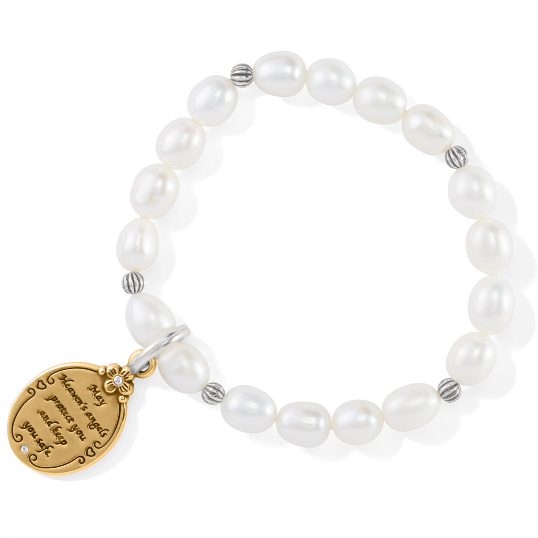 Brighton Guardian Angel Pearl Stretch Bracelet