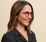 Peepers Style Sixteen Red & Stripe Glasses