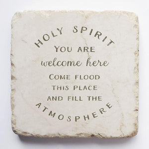 Twelve Stone Art Holy Spirit Scripture Stone (2 x 2 x 1")