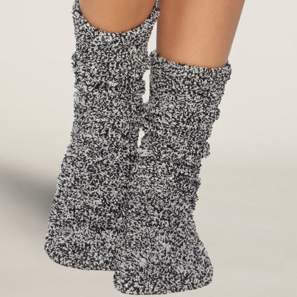 CozyChic® Heathered Women's Socks - Black/White