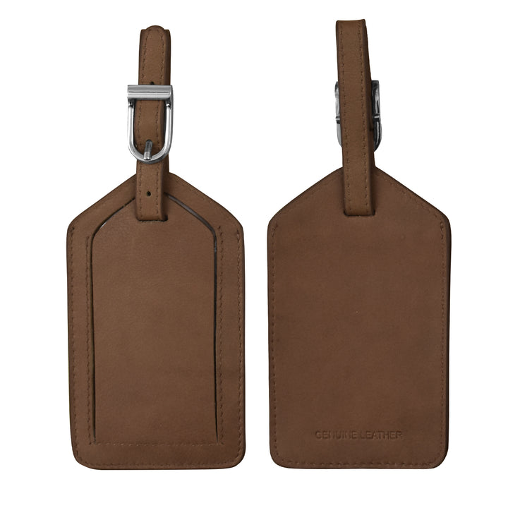 Leather Luggage Tag - Toffee