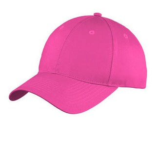 Port & Company® Six-Panel Unstructured Twill Cap - Sangria