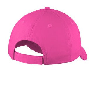 Port & Company® Six-Panel Unstructured Twill Cap - Sangria
