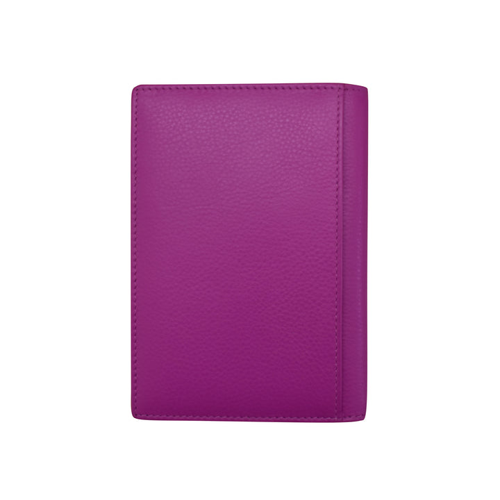 Leather Vaccine Passport Cover - Orchid