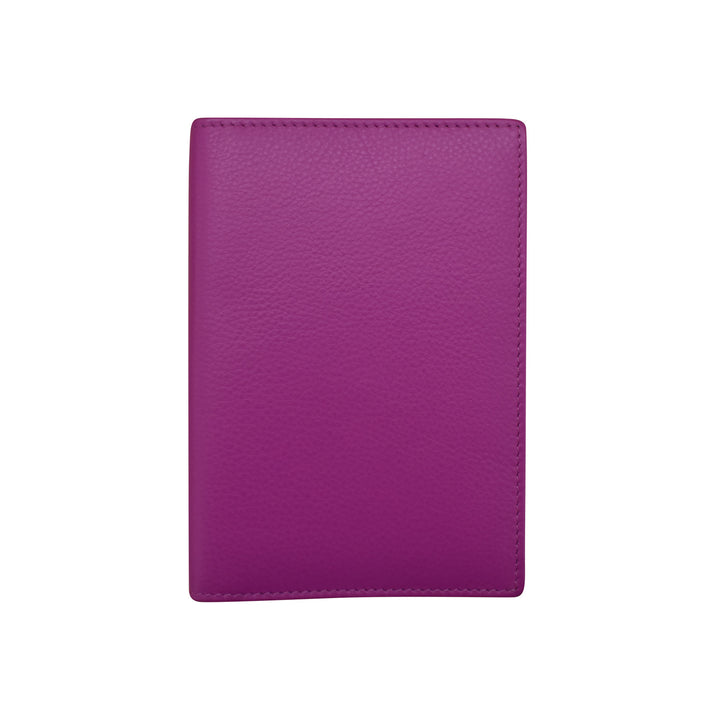 Leather Vaccine Passport Cover - Orchid