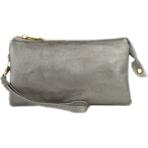 Proya Fashion Wristlet & Crossbody Bag - Silver