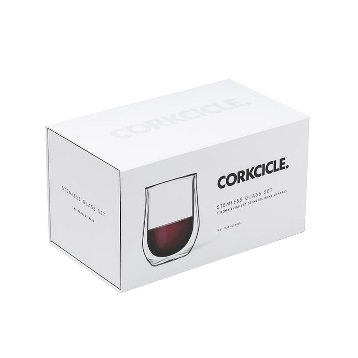 Corkcicle Glass Stemless Set (2)