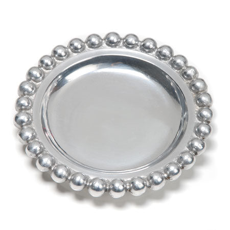 IHI Round Aluminum Dotted Edge Plate - 5"