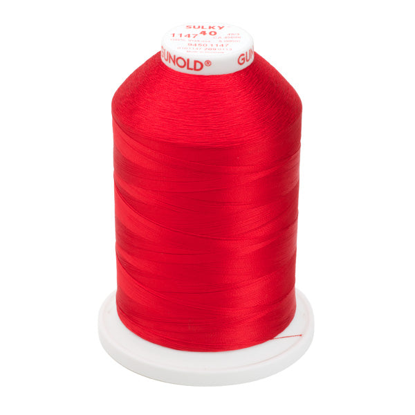 Red Sulky™ Rayon Thread 40 Wt. 5,500 yd. Cone