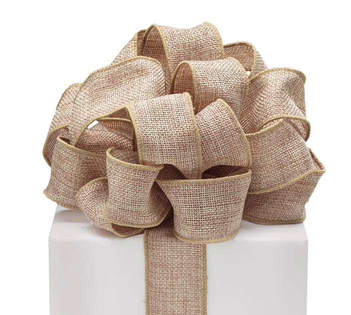 Burton & Burton #9 Tan Burlap Ribbon