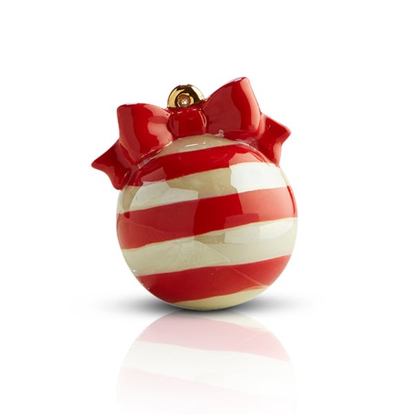 Nora Fleming Mini - Red & White Striped Ornament